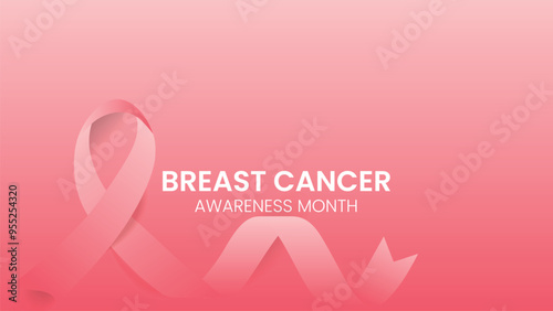 International day against breast cancer. Background Breast cancer awareness month October with ribbon.