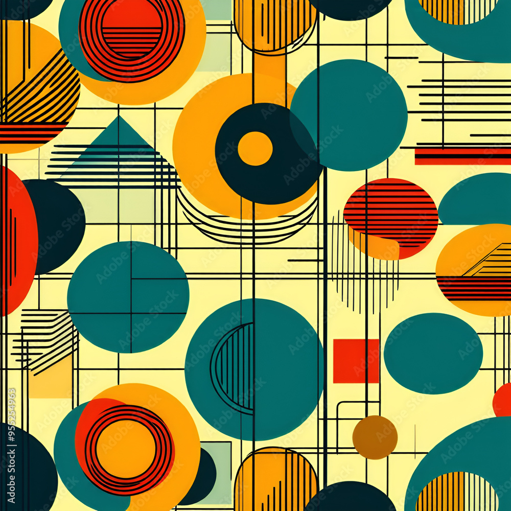 seamless pattern with circles seamless pattern with circles