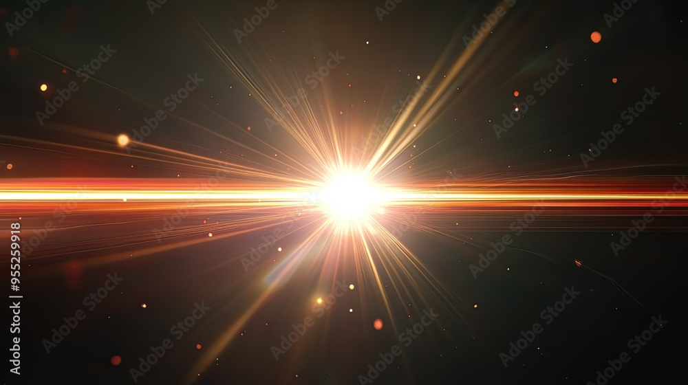 Bright, dynamic lens flare with streaks of light bursting across a black backdrop, creating a dramatic, energetic visual perfect for cinematic or sci-fi themes Bright, dynamic lens flare with streaks of light bursting across a black backdrop, creating a dramatic, energetic visual perfect for cinematic or sci-fi themes