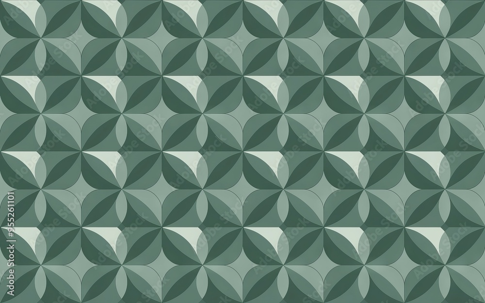 Geometric pattern background. Repeating green geometric pattern with circular shapes for modern design projects. Geometric pattern background. Repeating green geometric pattern with circular shapes for modern design projects.