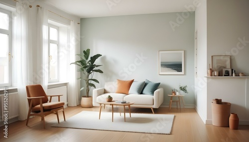 Photo interior modern design room 3d illustration