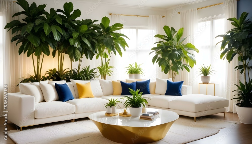Photo interior modern design room 3d illustration Photo interior modern design room 3d illustration