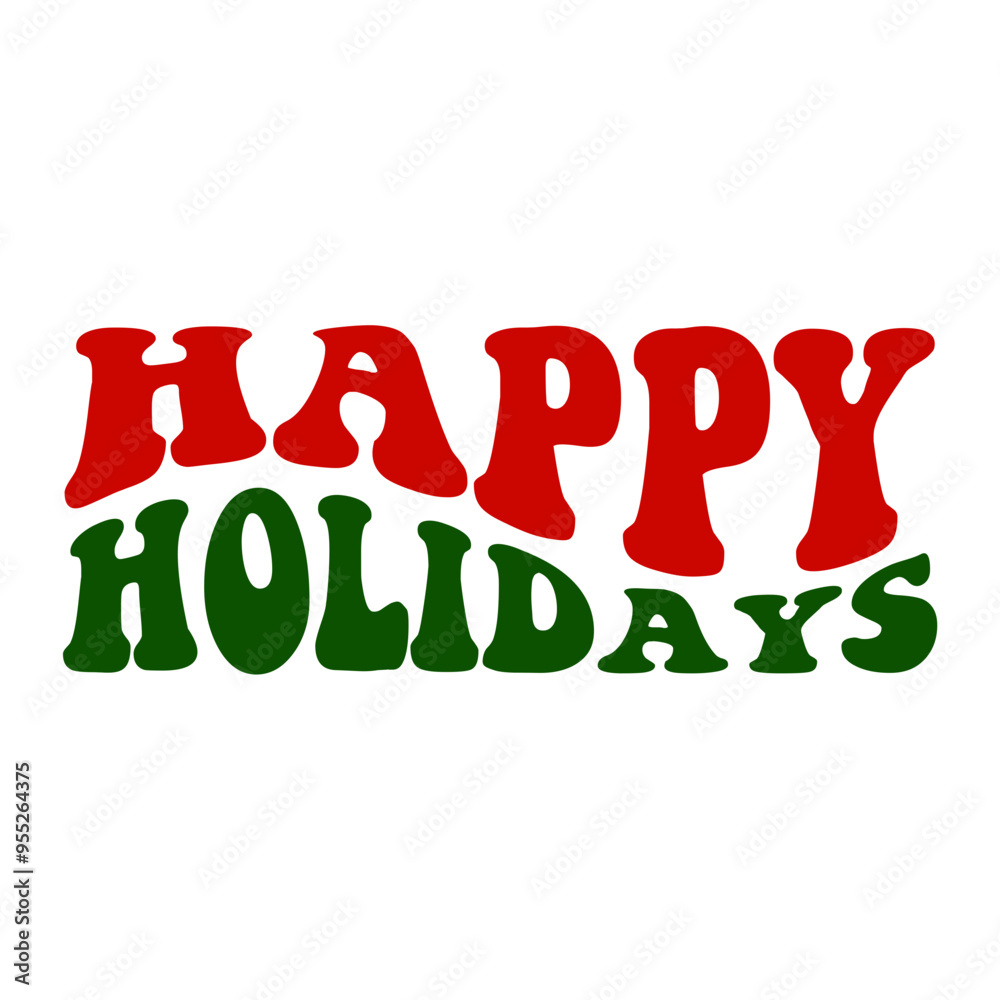 Happy Holidays Retro SVG Happy Holidays Retro SVG