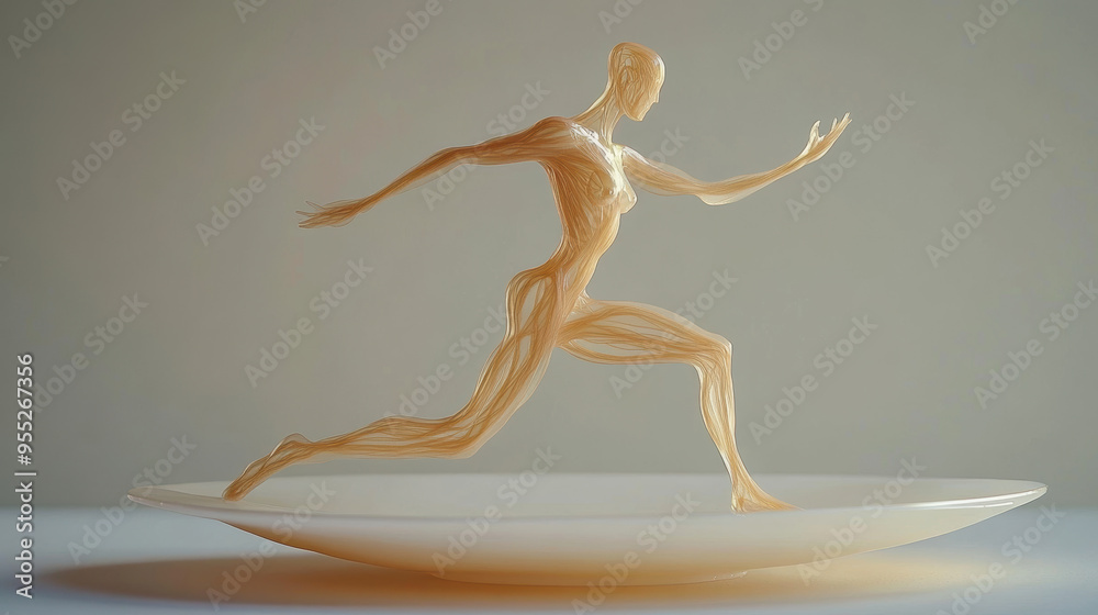 Fototapeta premium Running Figure.