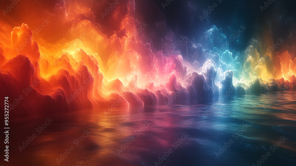 A colorful, vibrant A colorful, vibrant