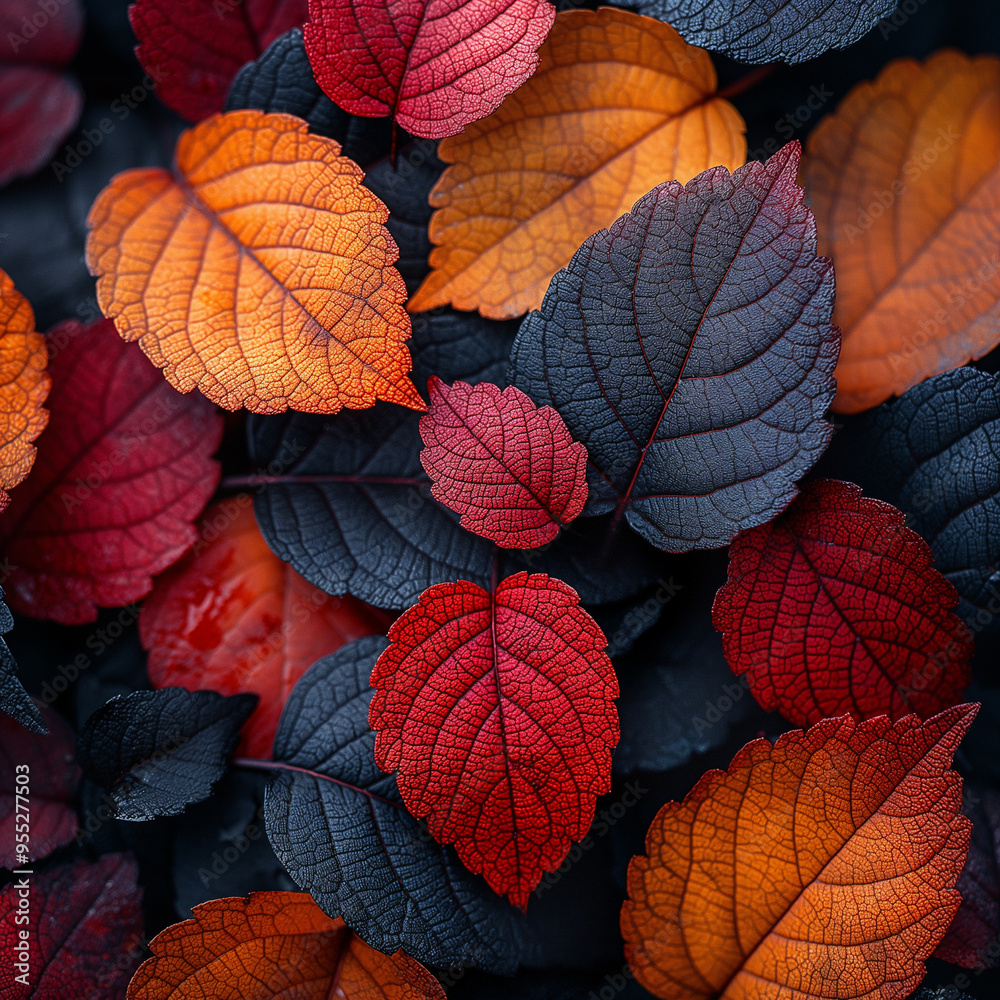 A close up of leaves with water droplets on them A close up of leaves with water droplets on them