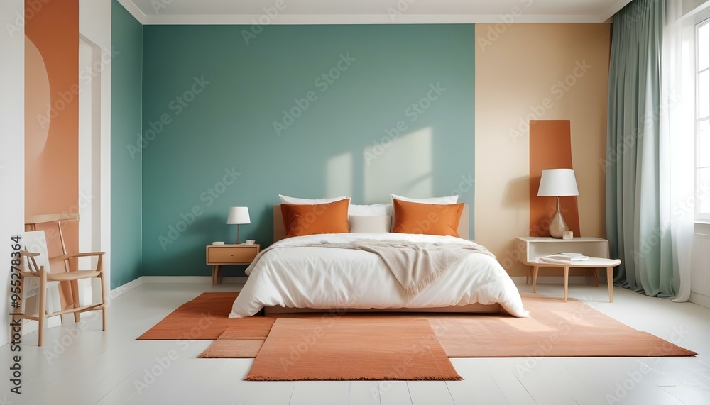 Photo interior modern design room 3d illustration Photo interior modern design room 3d illustration
