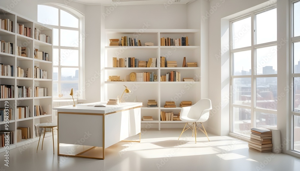 Photo interior modern design room 3d illustration Photo interior modern design room 3d illustration