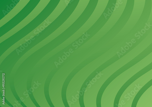 Seamless pattern with wavy background, green