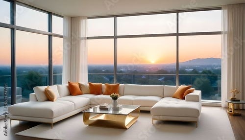 Photo interior modern design room 3d illustration