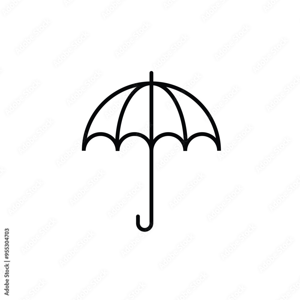 Umbrella icon isolated on white background Umbrella icon isolated on white background