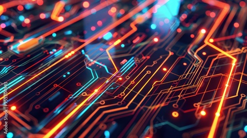 Abstract Circuitry Artwork