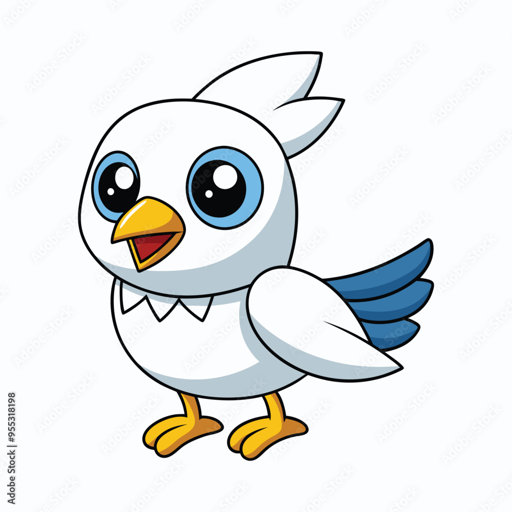 Bird cartoon vector illustration style design Bird cartoon vector illustration style design