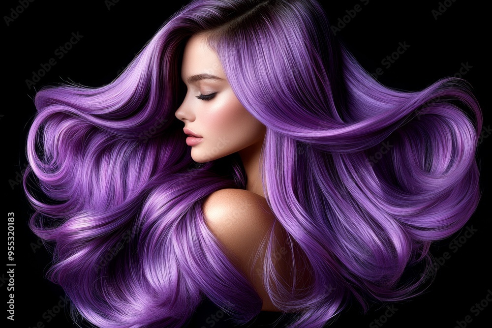 Viva Magenta hair dye with vibrant color, depicted in an artwork where hair is dyed in a deep magenta shade, styled in loose waves or a sleek updo, making a bold fashion statement Viva Magenta hair dye with vibrant color, depicted in an artwork where hair is dyed in a deep magenta shade, styled in loose waves or a sleek updo, making a bold fashion statement