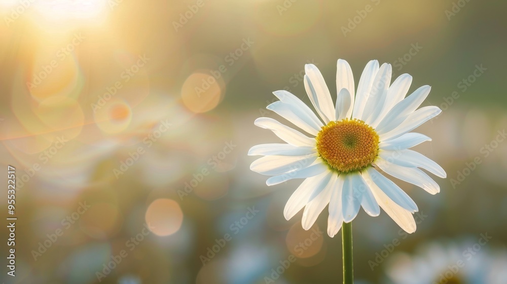 Radiant Daisy in Morning Sunlight Radiant Daisy in Morning Sunlight