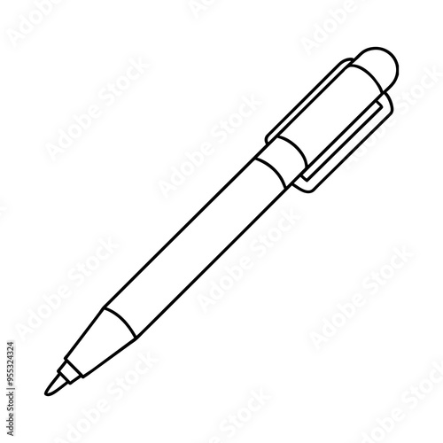 Pen vector icon illustration