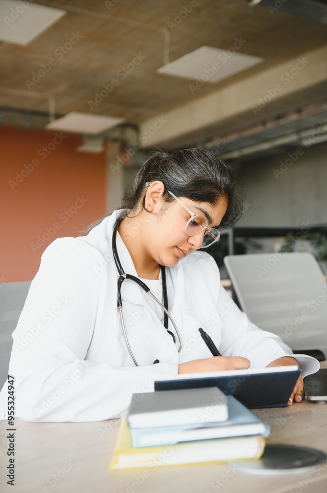 Indian medical student. Indian doctor. Concept of education Indian medical student. Indian doctor. Concept of education