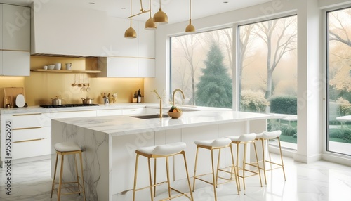Photo interior modern design room 3d illustration