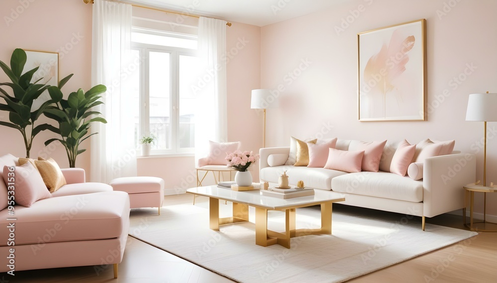 Photo interior modern design room 3d illustration Photo interior modern design room 3d illustration