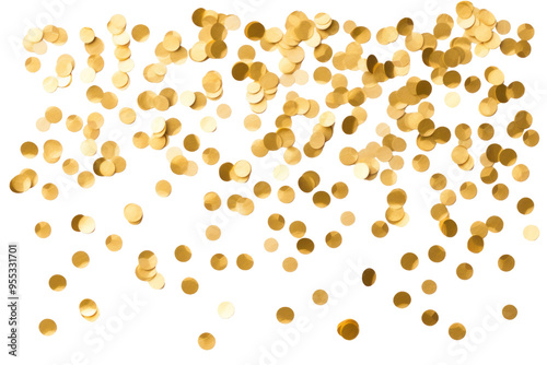 PNG Gold confetti effect, transparent background.  by rawpixel. photo