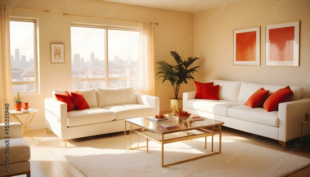Photo interior modern design room 3d illustration Photo interior modern design room 3d illustration