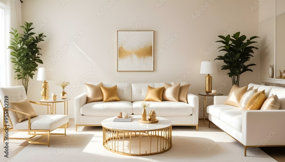 Photo interior modern design room 3d illustration