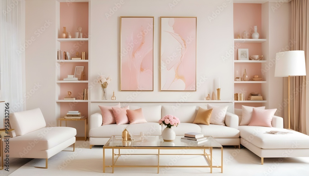 Photo interior modern design room 3d illustration Photo interior modern design room 3d illustration