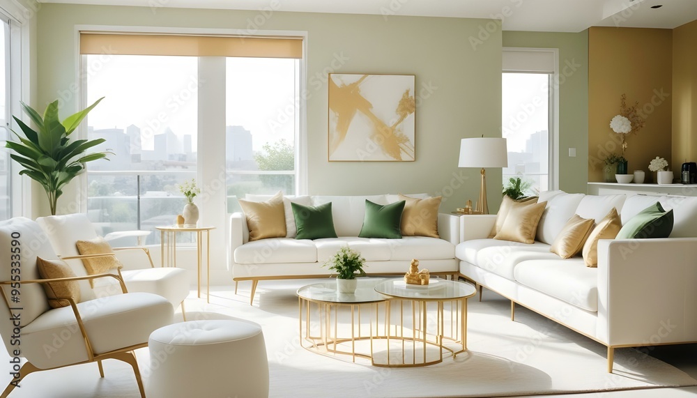 Photo interior modern design room 3d illustration Photo interior modern design room 3d illustration
