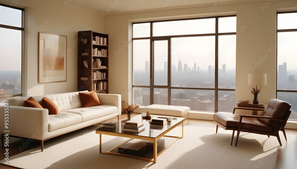 Photo interior modern design room 3d illustration Photo interior modern design room 3d illustration