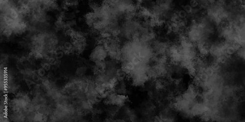Abstract dark grey storm cloud texture. black dramatic smoke brush effect smoke swirls misty fog isolated, background. Gray grunge painted paper textured canvas for design watercolor scraped vector.	