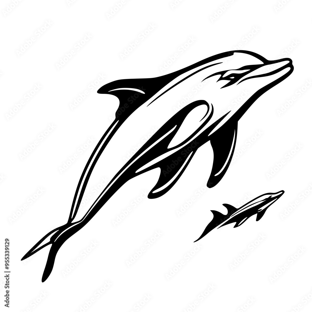 Naklejka premium dolphin
