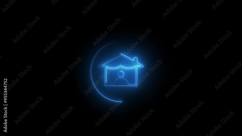 Home owner icon animation video. Home owner icon animation video.