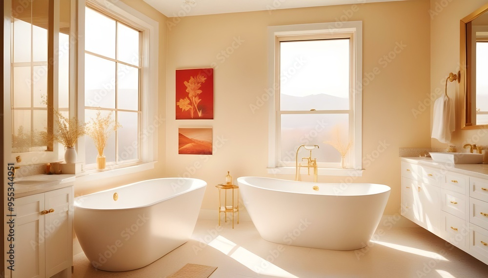 Photo interior modern design room 3d illustration