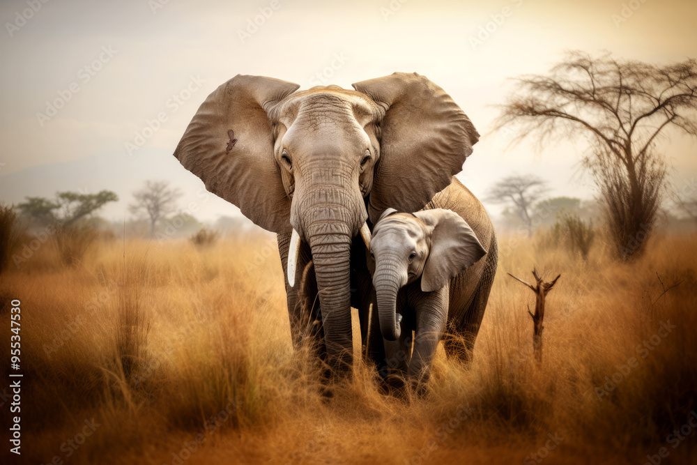 Fototapeta premium Elephant Animal Wild Beauty Freedom Wilderness Enchanting