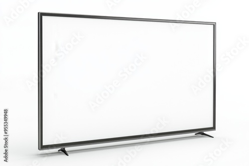TV screen mockup on isolated background created with Generative AI