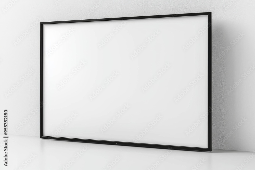 Obraz premium TV screen mockup on isolated background created with Generative AI