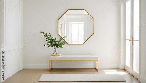 Photo interior modern design room 3d illustration