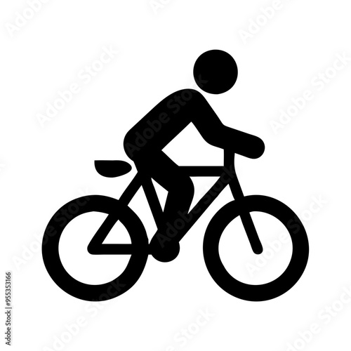  Cycle Vector, Silhouette, the silhouette of a person riding a bicycle