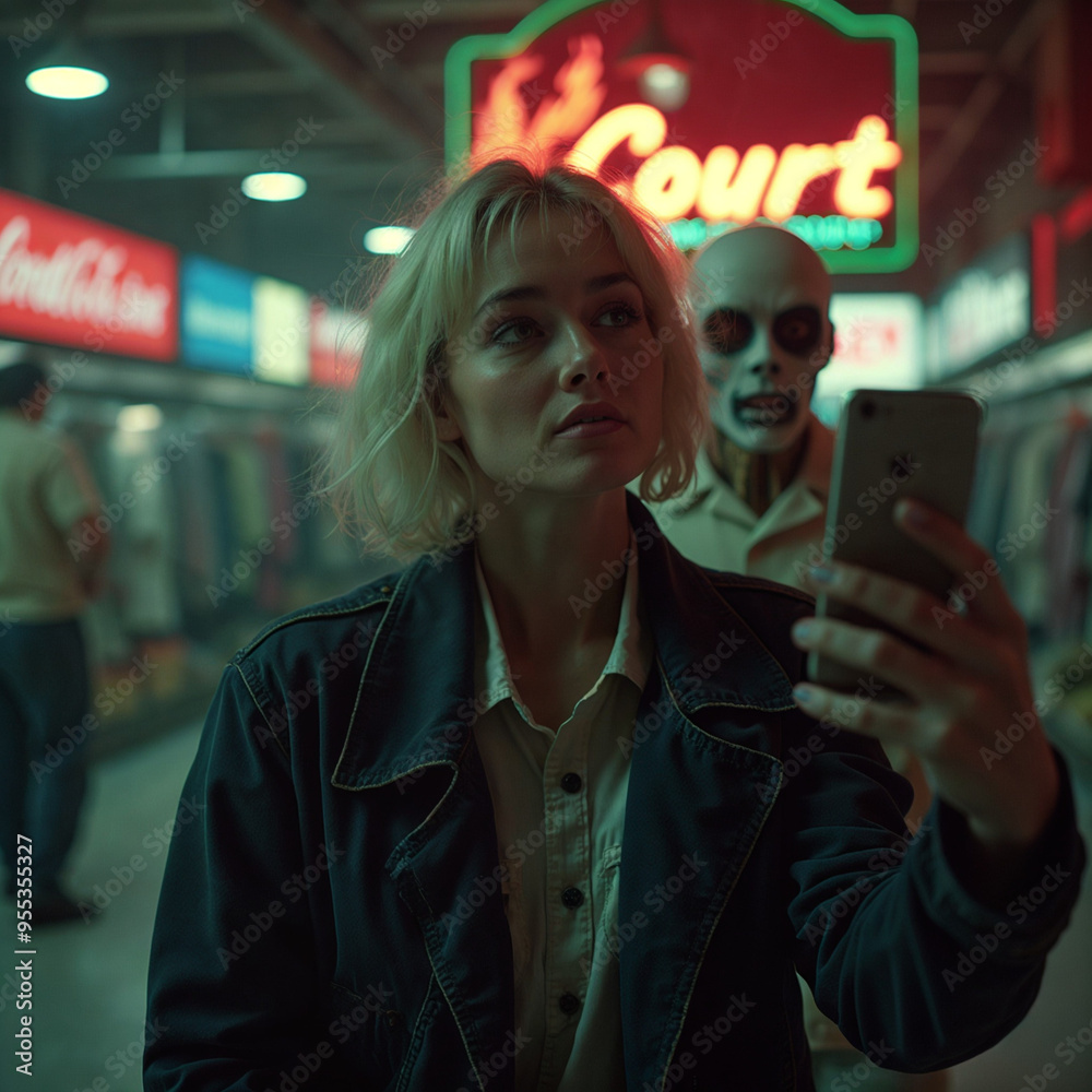 Obraz premium Creepy Selfie