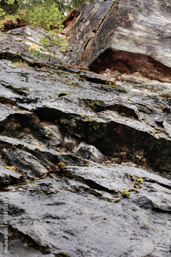 Marble Quarry, Karelia, marble, nature background.