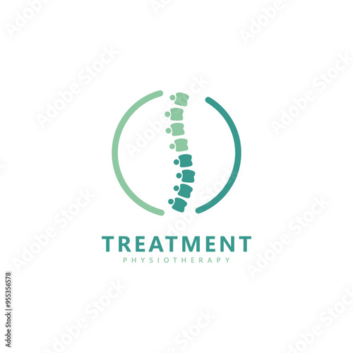 Orthopedic Logo Design with Knee Joint Symbol - Medical and Healthcare Icon