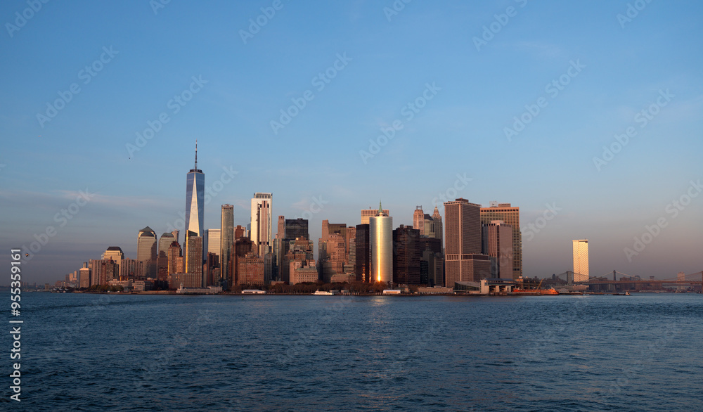Obraz premium The skyline of New York City, United States, USA. NYC landmarks.