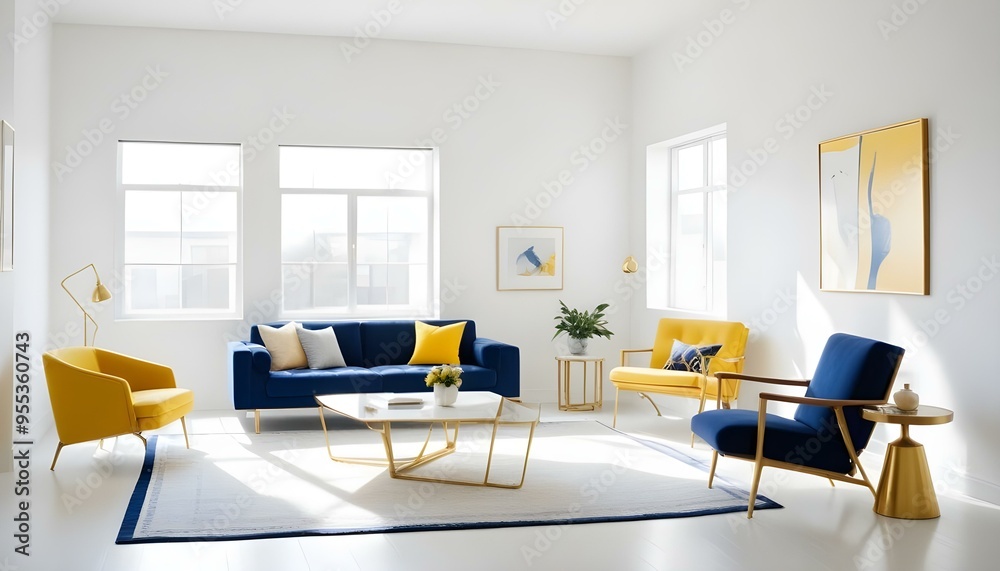Photo interior modern design room 3d illustration Photo interior modern design room 3d illustration