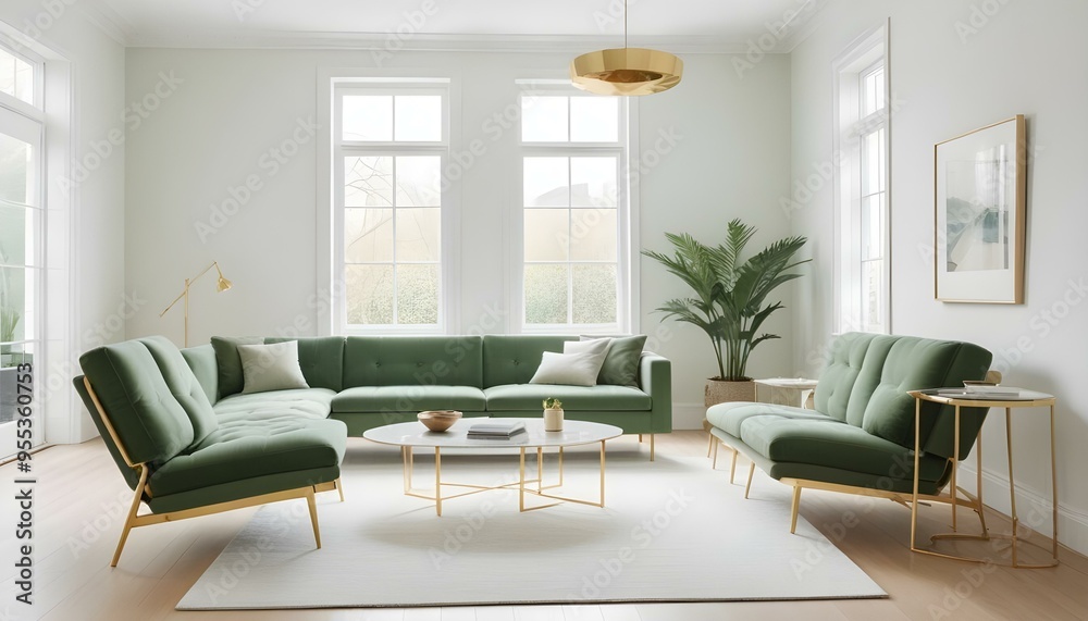 Photo interior modern design room 3d illustration Photo interior modern design room 3d illustration