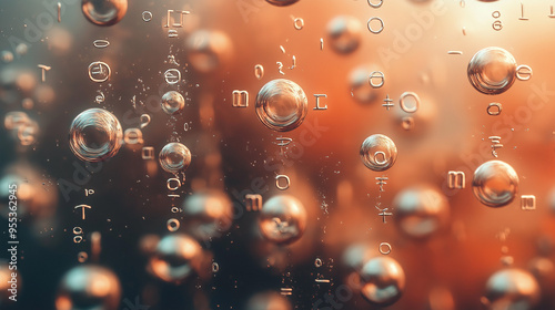 An illustration of the osmotic process, showing solvent molecules moving through a selectively permeable membrane from low to high solute concentration until equilibrium is reached. photo