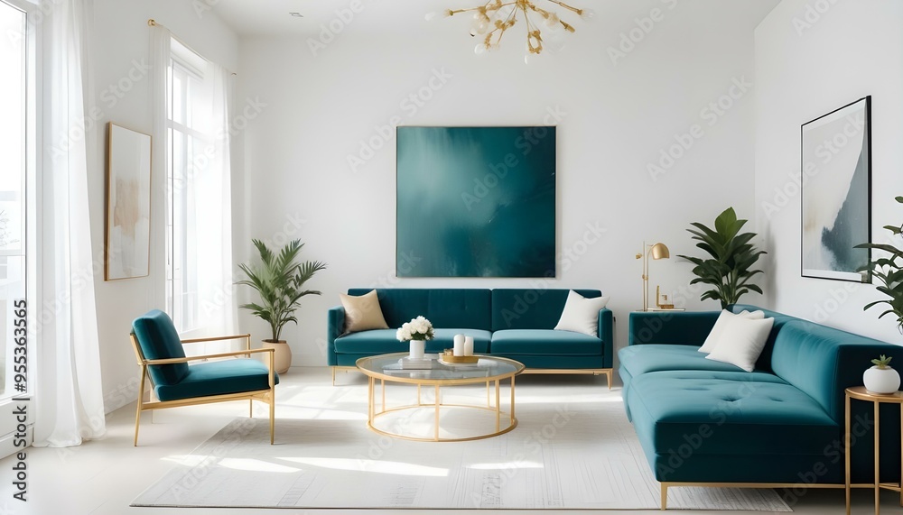 Photo interior modern design room 3d illustration Photo interior modern design room 3d illustration