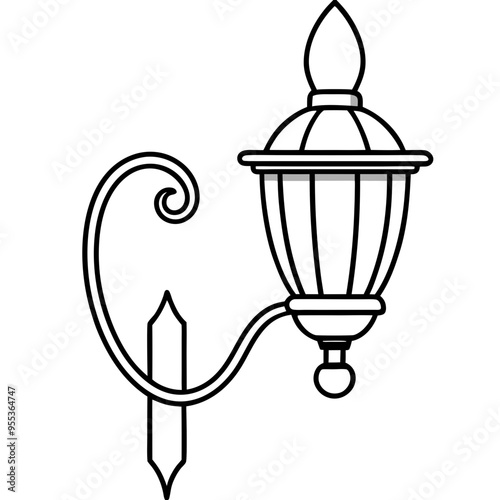 Wall Sconce Art Vector