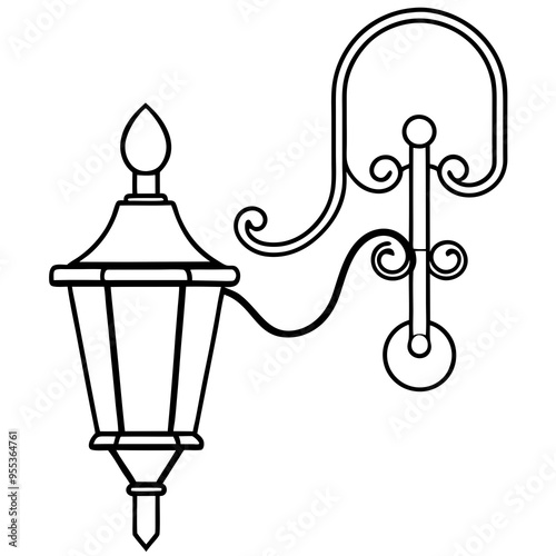 Wall Sconce Art Vector