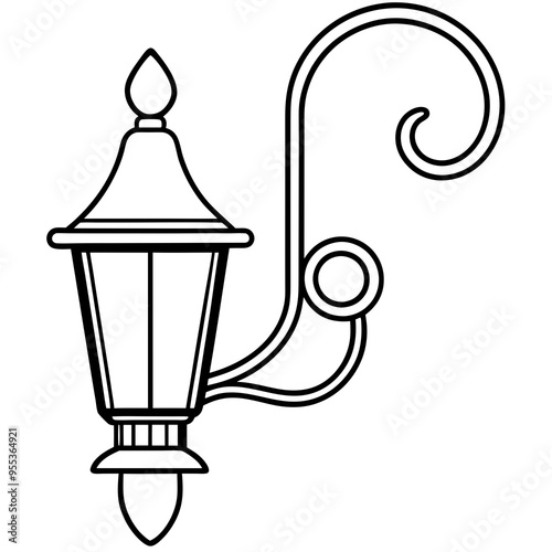 Wall Sconce Art Vector