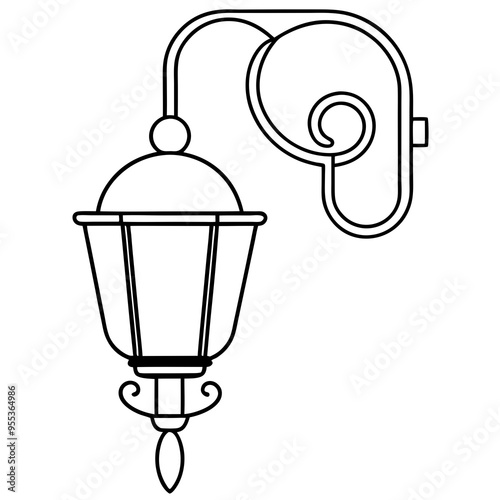 Wall Sconce Art Vector